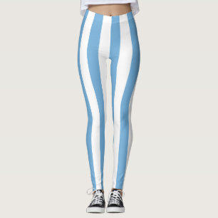 Mikronesien National Flag Colors Vertikal gestreif Leggings