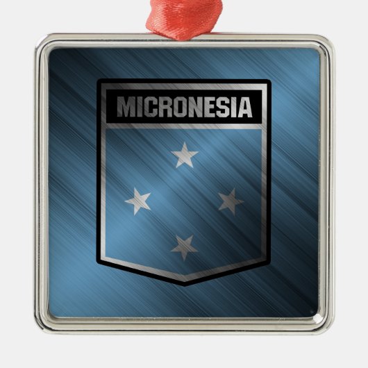 Mikronesien Ornament Aus Metall (Vorne)