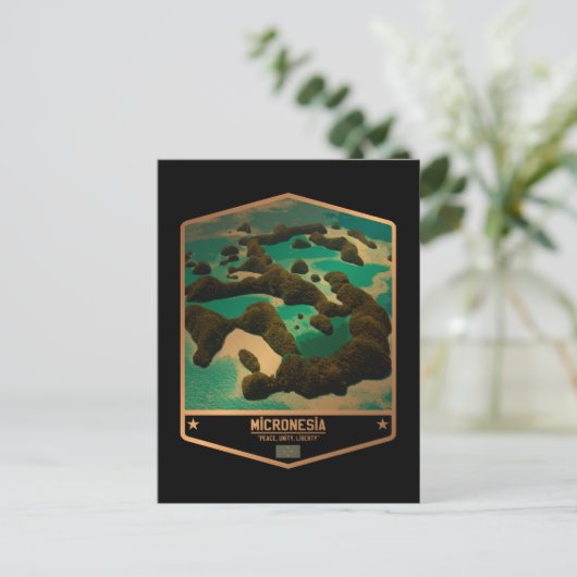 Mikronesien Postkarte (Stehend Vorderseite)