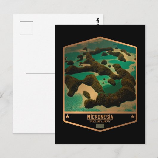 Mikronesien Postkarte (Vorne/Hinten)