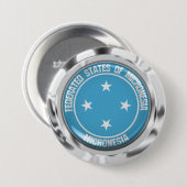 Mikronesien Rundemblem Button (Vorne & Hinten)