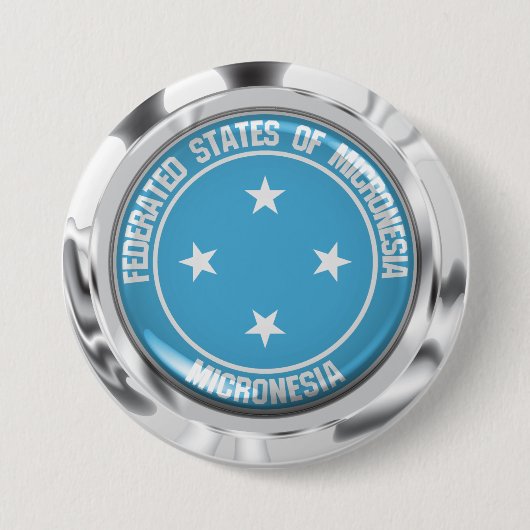 Mikronesien Rundemblem Button (Vorderseite)