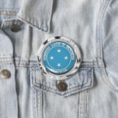 Mikronesien Rundemblem Button (Beispiel)