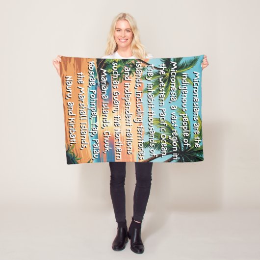 Mikronesien Wir sind eine Lücke Fleecedecke (Beispiel)