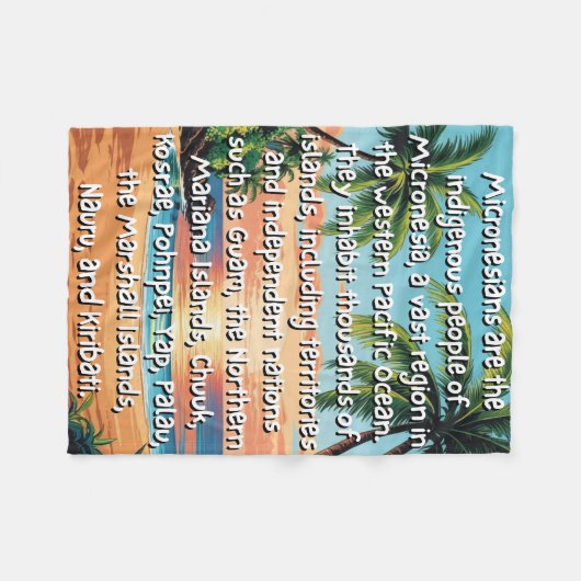 Mikronesien Wir sind eine Lücke Fleecedecke (Vorderseite (Horizontal))