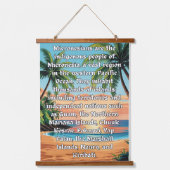 Mikronesier: Wir sind eins Wandteppich Mit Holzrahmen (Vorderseite)