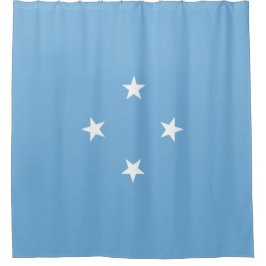 Mikronesische Flagge (Federated Staaten of Microne Duschvorhang