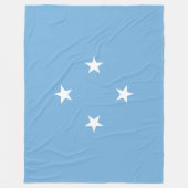 Mikronesische Flagge (Federated Staaten of Microne Fleecedecke (Vorderseite)