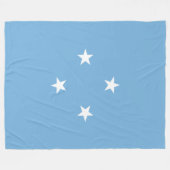 Mikronesische Flagge (Federated Staaten of Microne Fleecedecke (Vorderseite (Horizontal))