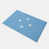 Mikronesische Flagge (Federated Staaten of Microne Fußmatte (Schrägansicht)