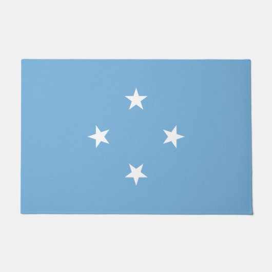 Mikronesische Flagge (Federated Staaten of Microne Fußmatte (Vorderseite)