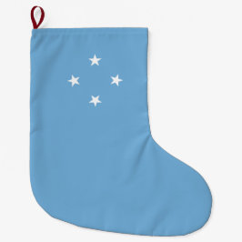 Mikronesische Flagge (Federated Staaten of Microne Großer Weihnachtsstrumpf