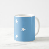 Mikronesische Flagge (Federated Staaten of Microne Kaffeetasse (VorderseiteRechts)