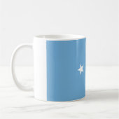 Mikronesische Flagge (Federated Staaten of Microne Kaffeetasse (Links)