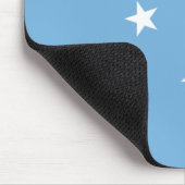 Mikronesische Flagge (Federated Staaten of Microne Mousepad (Ecke)