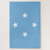Mikronesische Flagge (Federated Staaten of Microne Puzzle (Vertikal)