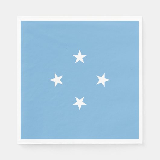 Mikronesische Flagge (Federated Staaten of Microne Serviette (Vorderseite)