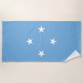 Mikronesische Flagge (Federated Staaten of Microne Strandtuch