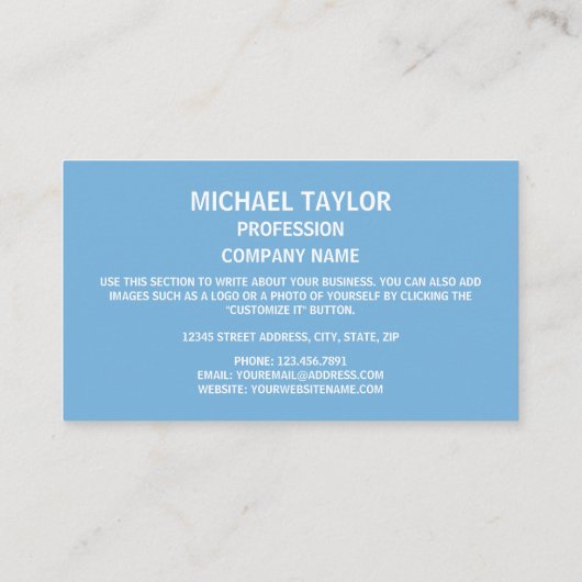 Mikronesische Flagge, Federated Staaten of Microne Visitenkarte (Rückseite)