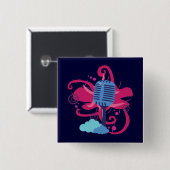 Mikrophon-Art-Explosion Button (Vorne & Hinten)