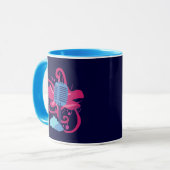 Mikrophon-Art-Explosion Tasse (Vorderseite Links)