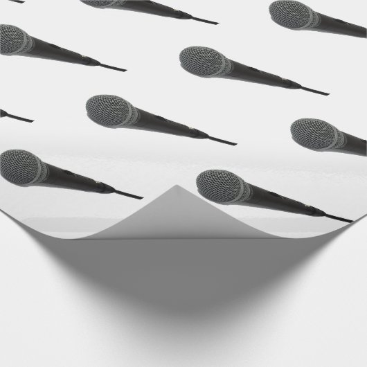 Mikrophone Geschenkpapier (Ecke)