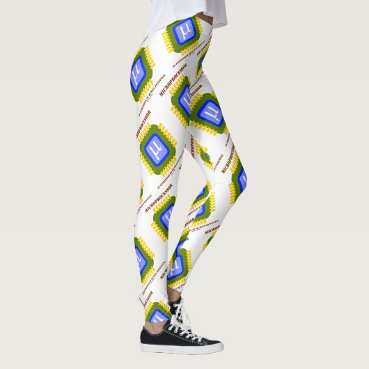 Mikroprozessor - ein Ausdruck menschlichen Potenzi Leggings (Rechts)