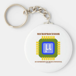 Mikroprozessor - ein Ausdruck menschlichen Potenzi Schlüsselanhänger