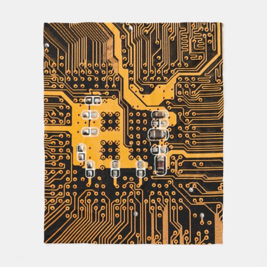 Mikroschema-Textur-Illustrationchip,Mikro,Hintergr Fleecedecke (Vorderseite)