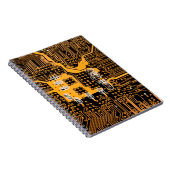 Mikroschema-Textur-Illustrationchip,mikro,hintergr Notizblock (Rechte Seite)