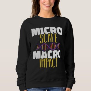 Mikroskalierbare Auswirkungen Mikrobiologie Biol Sweatshirt