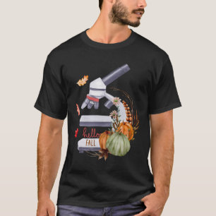 Mikroskop-Blume Pumpkin Mikrobiologie Biologie Tha T-Shirt