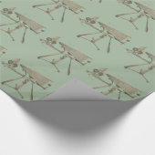 Mikroskop des 18. Jahrhunderts - Antiquitätenwisse Geschenkpapier (Ecke)