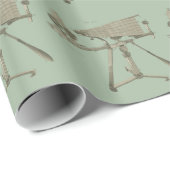 Mikroskop des 18. Jahrhunderts - Antiquitätenwisse Geschenkpapier (Rolleneckpunkt)