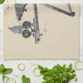 Mikroskop des 18. Jahrhunderts - Antiquitätenwisse Geschirrtuch (Gefaltet)