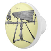 Mikroskop des 18. Jahrhunderts - Antiquitätenwisse Keramikknauf (Rechts)