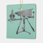 Mikroskop des 18. Jahrhunderts - Antiquitätenwisse Keramikornament (Links)