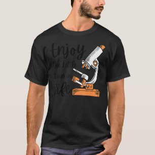 Mikroskop für Männer Biologie Nerd Wissenschaft La T-Shirt