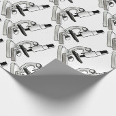 Mikroskop Geschenkpapier (Ecke)