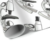 Mikroskop Geschenkpapier (Rolleneckpunkt)