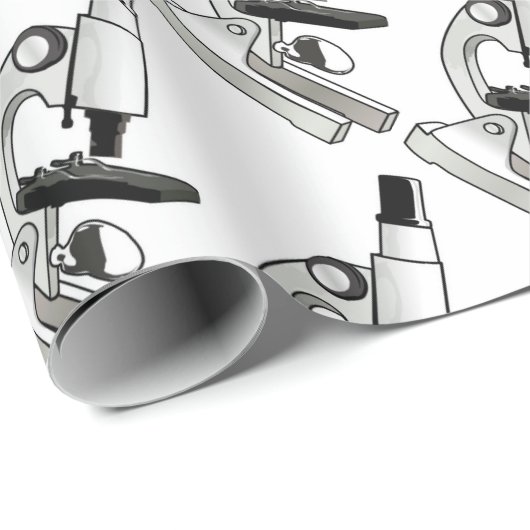 Mikroskop Geschenkpapier (Rolleneckpunkt)