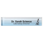 Mikroskop Namensplakette (Vorderseite)