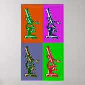 Mikroskop-Pop Art Poster (Vorne)