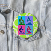 Mikroskop-Pop-Kunst Button (Beispiel)