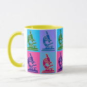 Mikroskop-Pop-Kunst Tasse (Links)