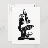 Mikroskop Postkarte (Vorne/Hinten)