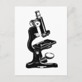 Mikroskop Postkarte (Vorderseite)