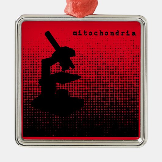 Mikroskop-Punkt-Muster Ornament Aus Metall (Vorne)