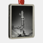 Mikroskop Silbernes Ornament (Rechts)