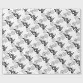 Mikroskop-Virus Geschenkpapier (Flach)